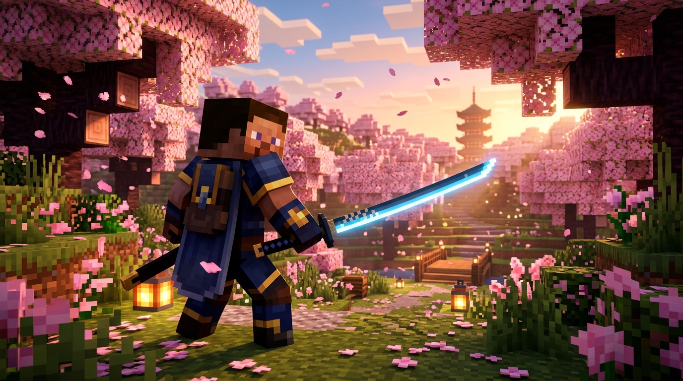 Minecraft Katana Mod Hero Showcase