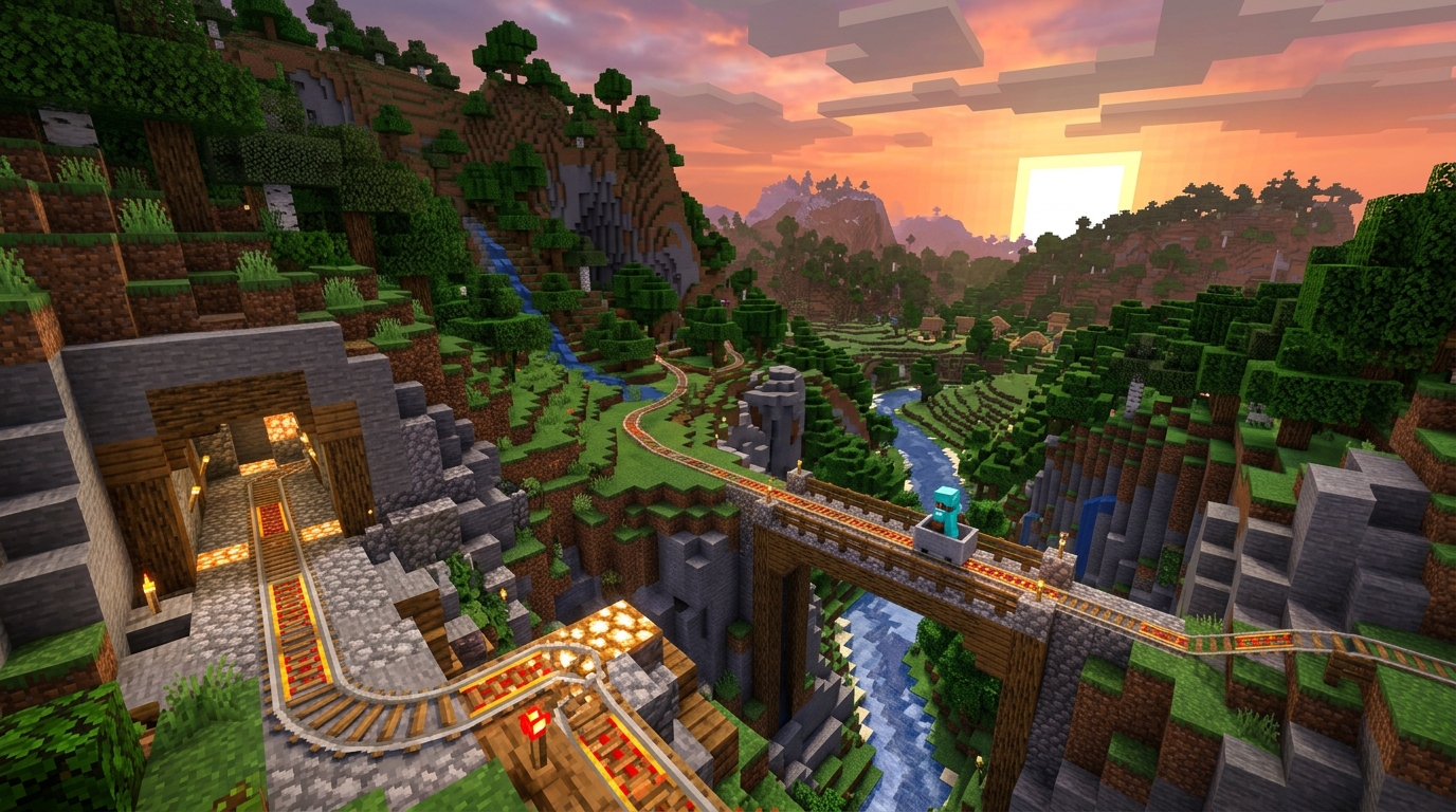 How to Make Rails in Minecraft