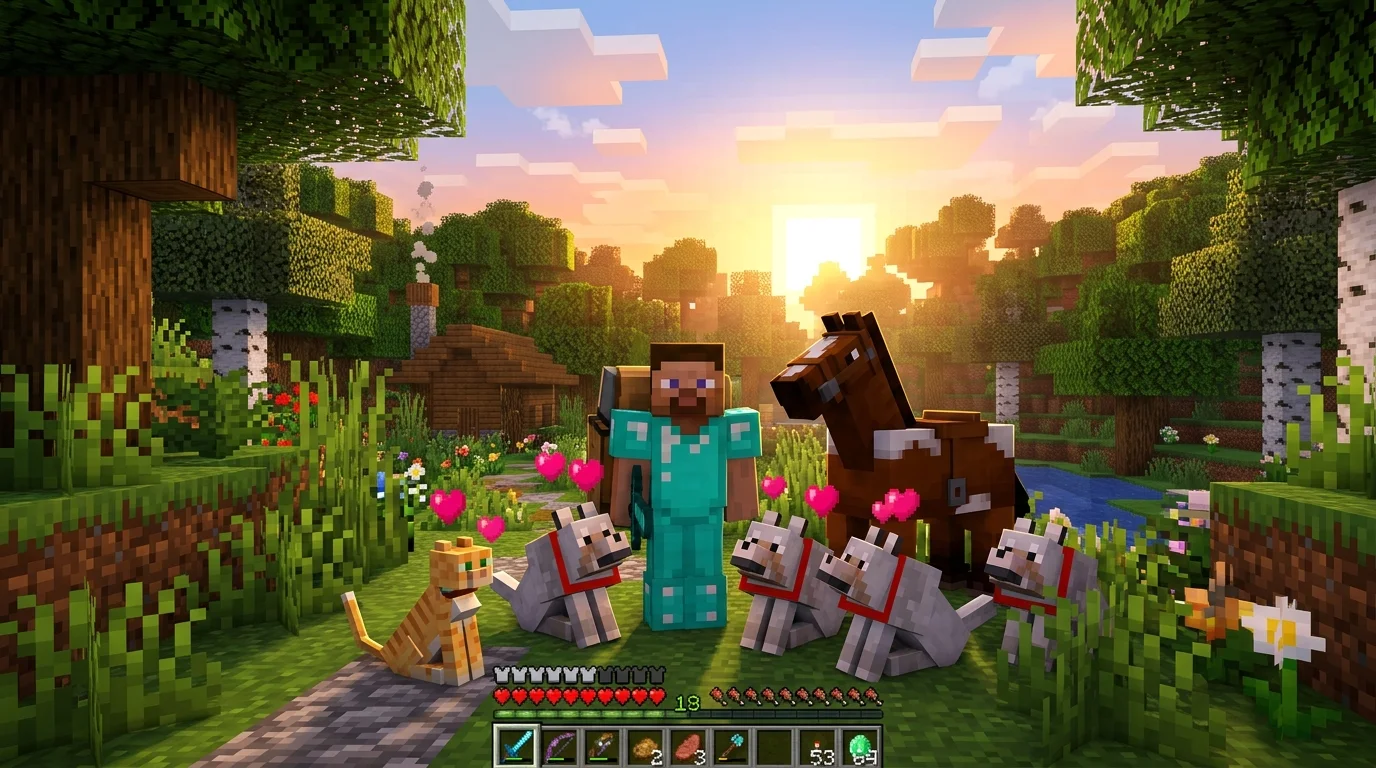 Taming in Minecraft Hero Banner