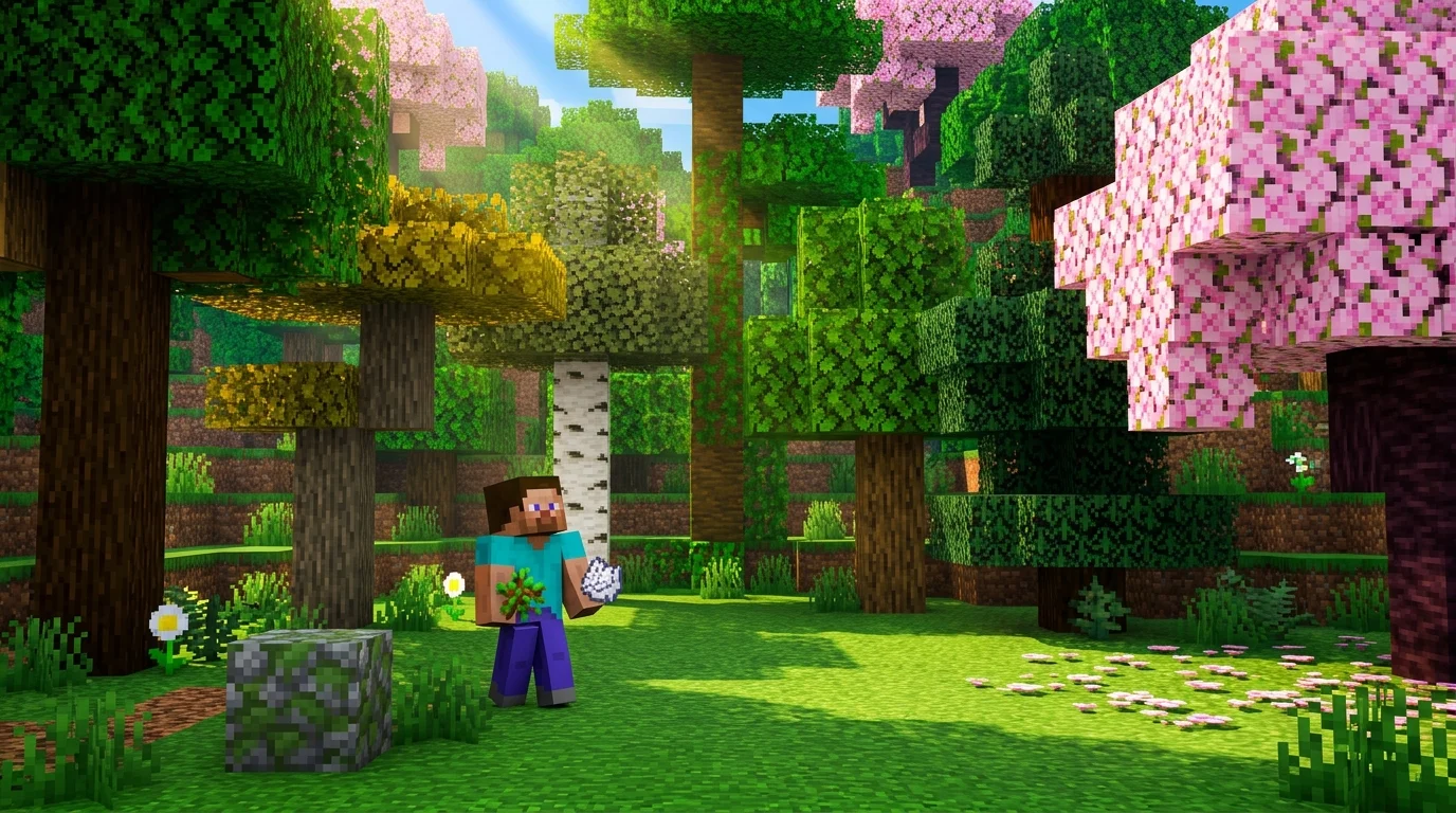 How to Plant a Tree in Minecraft All Tree Types Forest Guide
