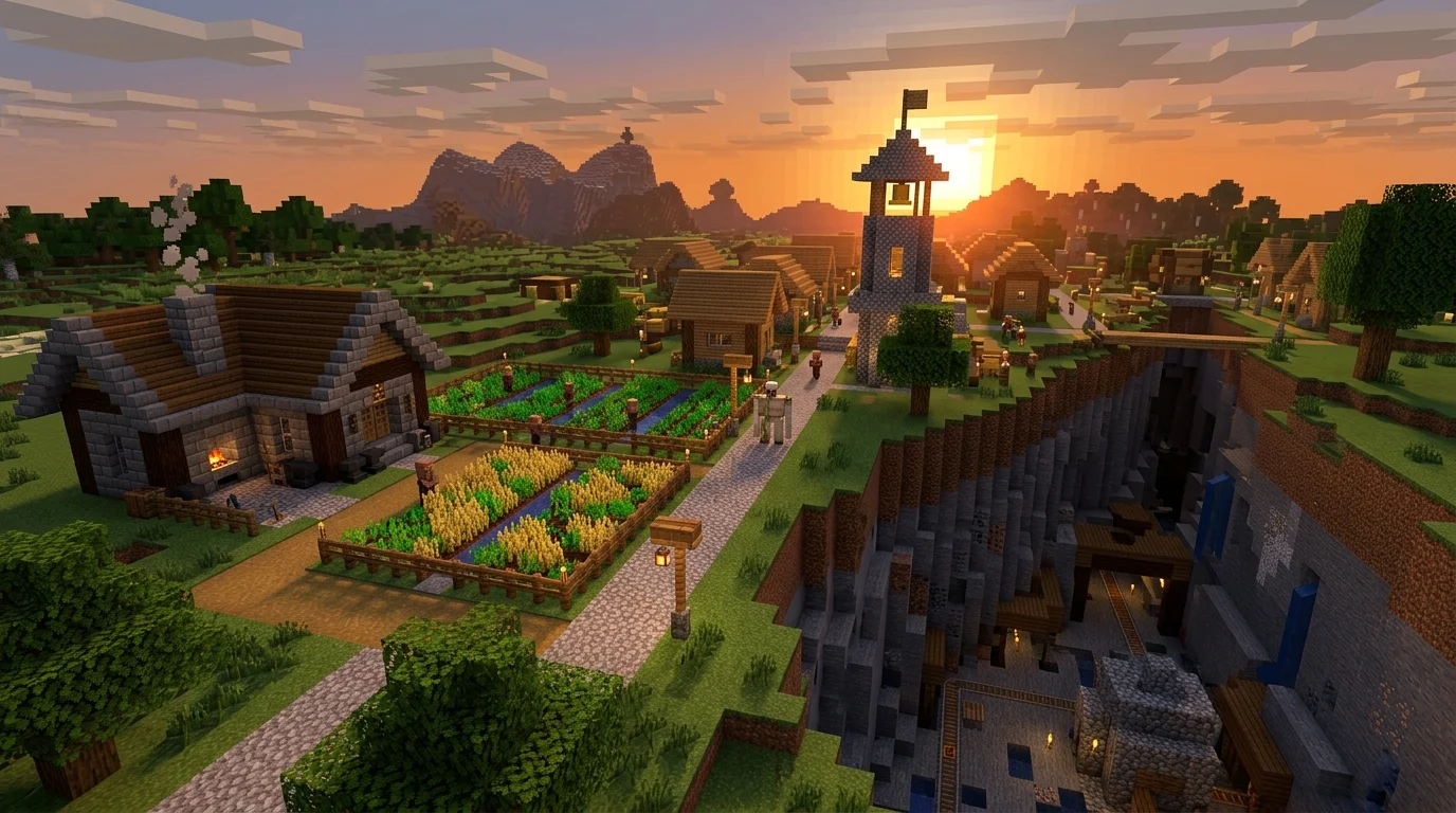 Minecraft Baby Mobs Texture Pack hero image — farm animals and baby mob textures screenshot